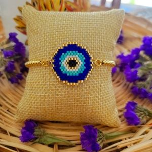 Stainless steel Evil Eye bracelet